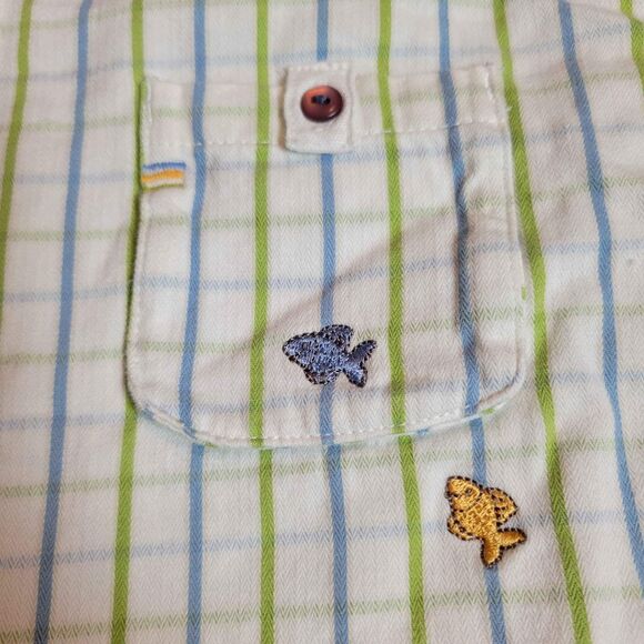 Boy's Size 9 Months Stacy Claire Boyd Summer One Piece Outfit Fish - Picture 5 of 6